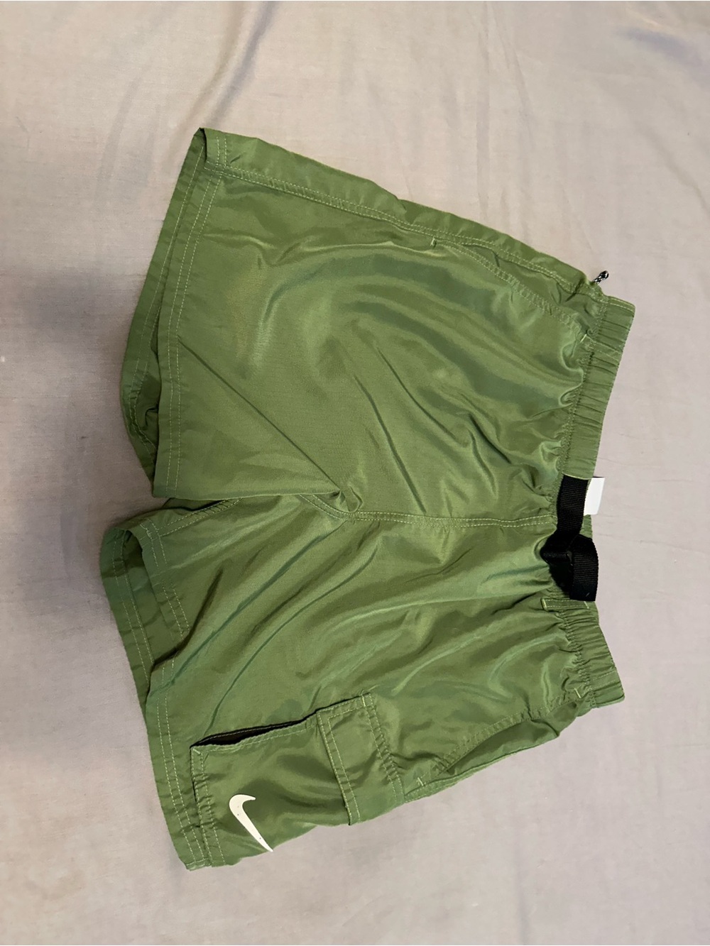 Nike Green Elastic Waist Athletic Shorts